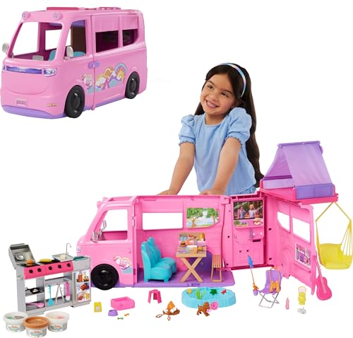 Barbie Dreamcamper HRJ78 Kamper Marzeń z ponad 60 akcesoriami