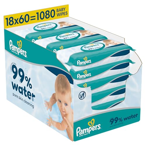 Pampers 99% Water chusteczki nawilżane dla dzieci 1080 szt. (18 × 60)
