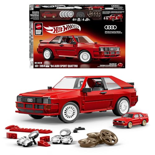 Mattel Brick Shop Hot Wheels ’84 Audi Sport Quattro zestaw konstrukcyjny 1:16