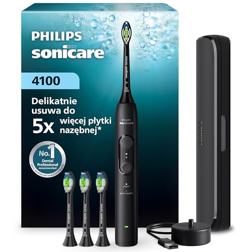 Philips Sonicare 4100 HX4046/52 szczoteczka soniczna z 4 końcówkami