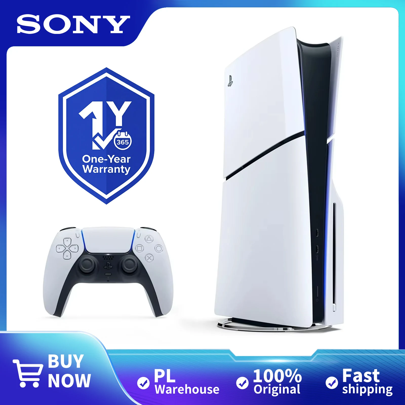 Sony PlayStation 5 Slim 1TB z napędem Blu-ray i gwarancją 🔥🎮