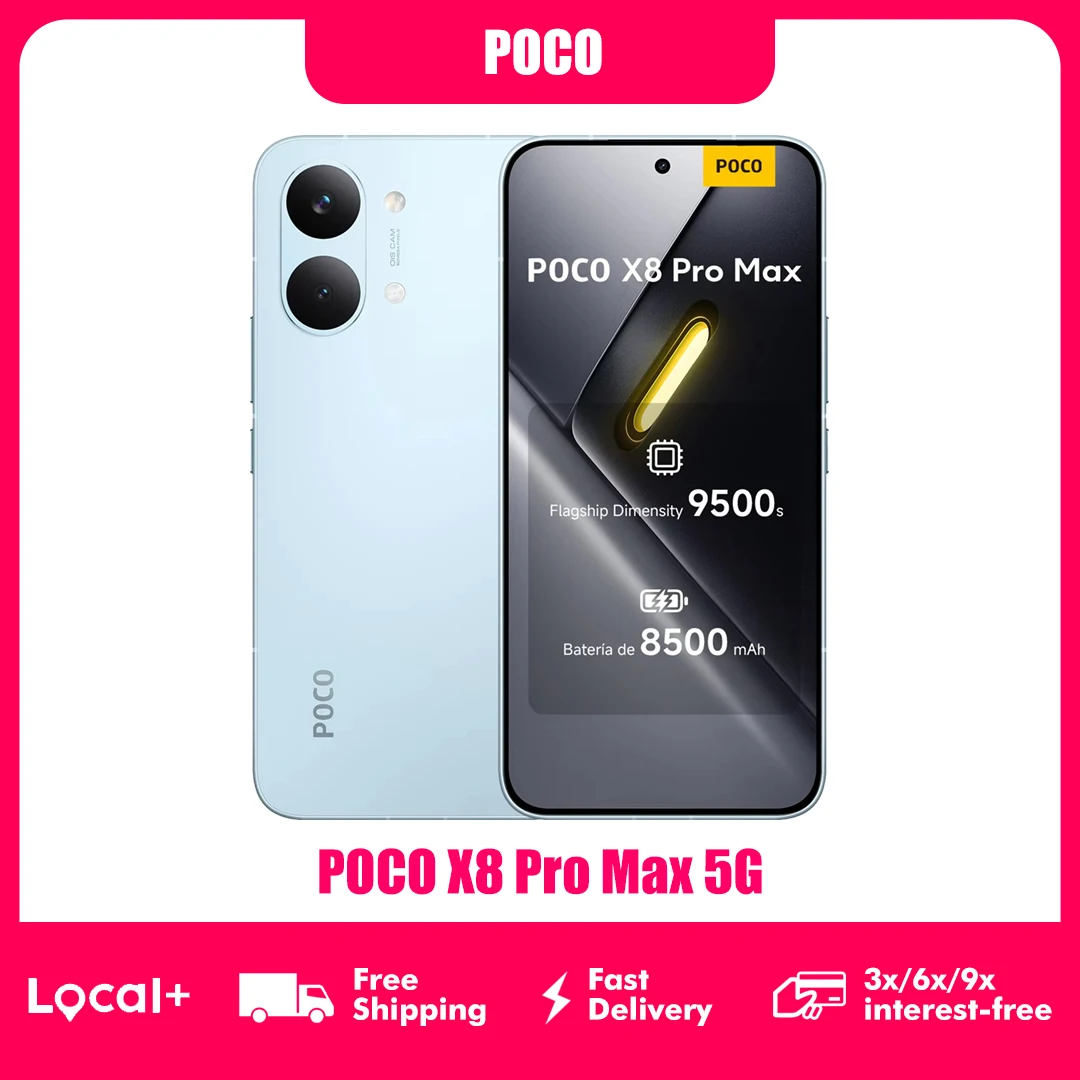 POCO X8 Pro Max 5G 12/256GB z Dimensity 9500s!
