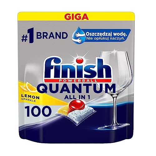 Finish Quantum All in 1 Lemon kapsułki do zmywarki, 100 sztuk