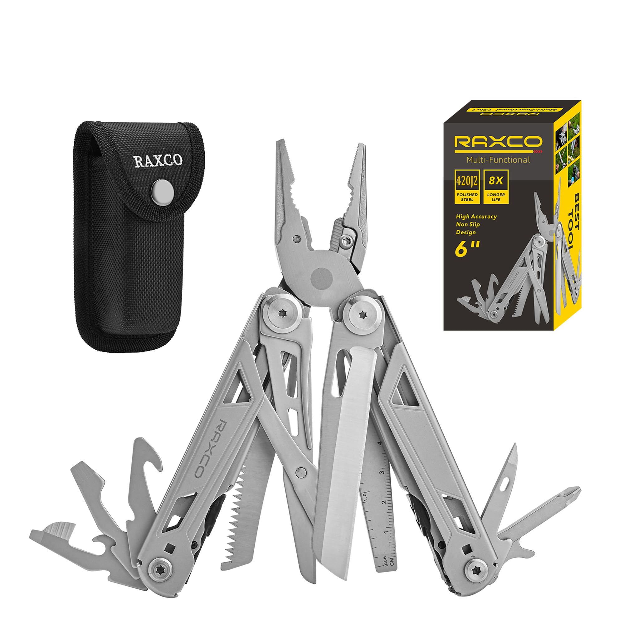 Multitool RAXCO 15w1 ze szczypcami i etui! 🔧