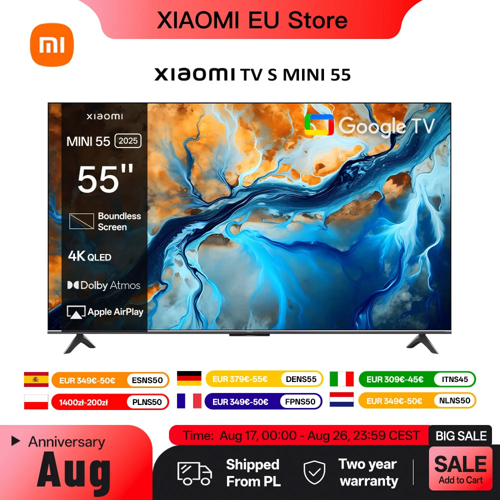 Telewizor Xiaomi TV S Mini LED 55" 144Hz - bardzo dobra cena! 🔥