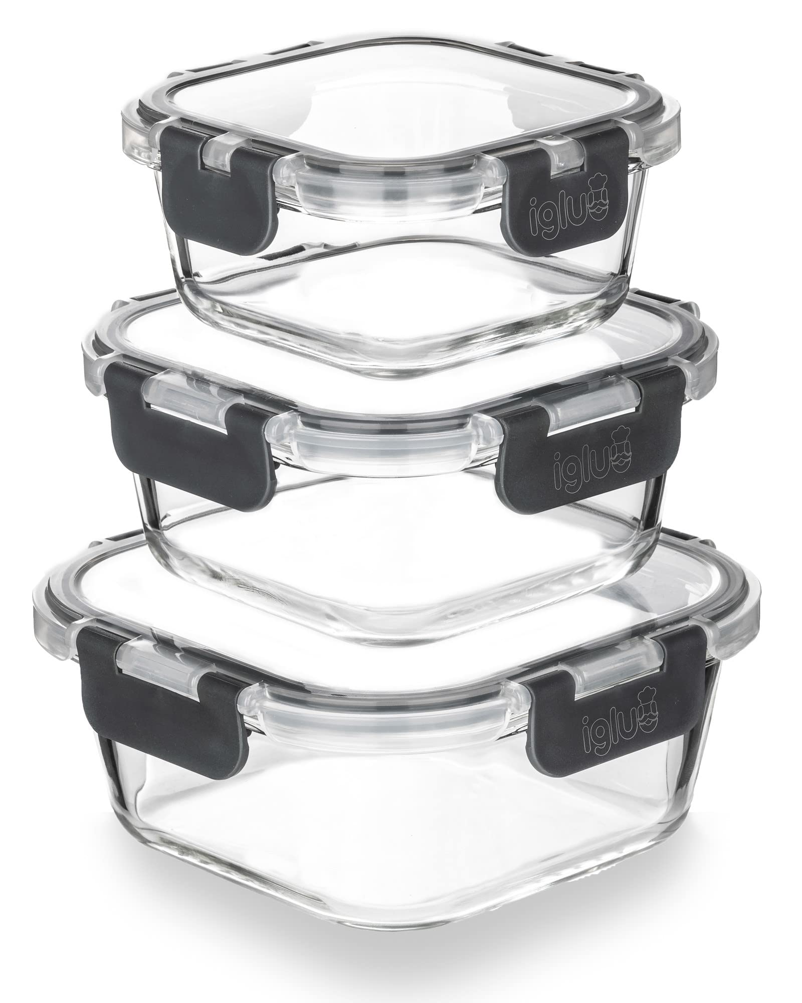 Szklane pojemniki Igluu Meal Prep – zestaw 3 sztuk!