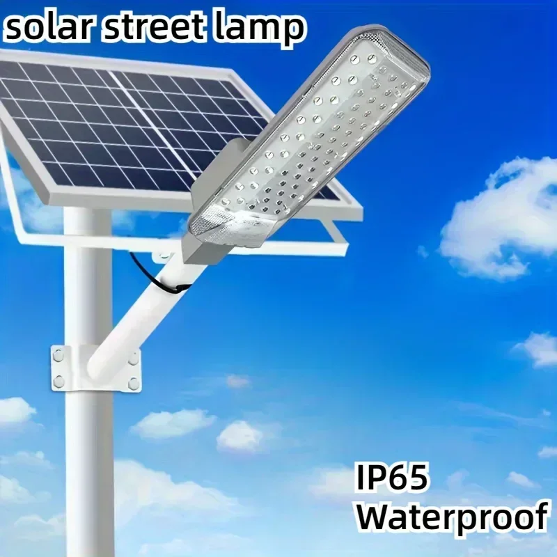 Lampa uliczna solarna 168 LED – automatyczne oświetlenie zewnętrzne IP65