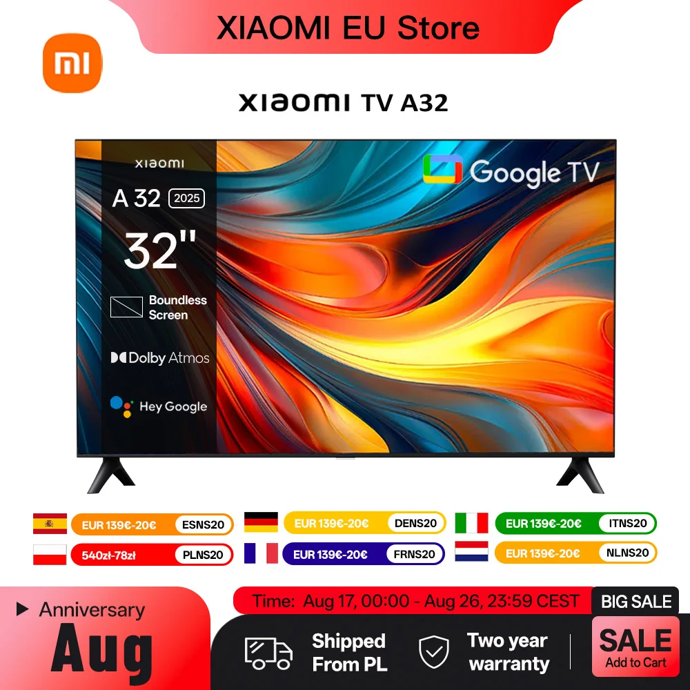 Telewizor Xiaomi TV A 32” 2025 - bardzo dobra cena! 🔥