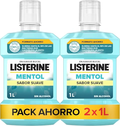 Listerine Zero Mentol płyn do płukania jamy ustnej 2×1000 ml