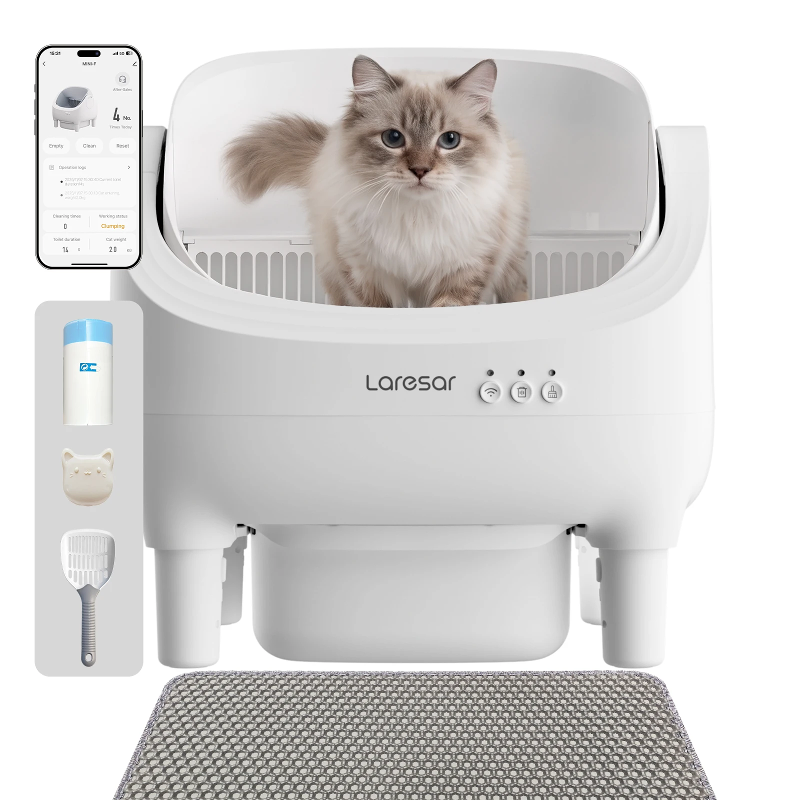 Laresar PL01 - automatyczna kuweta samoczyszcząca