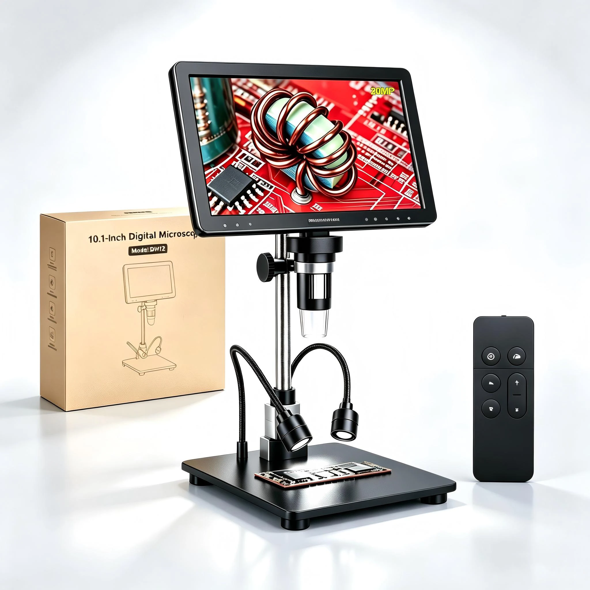 Mikroskop cyfrowy 10,1 cala HDMI 2000x 20 MP z ekranem LCD