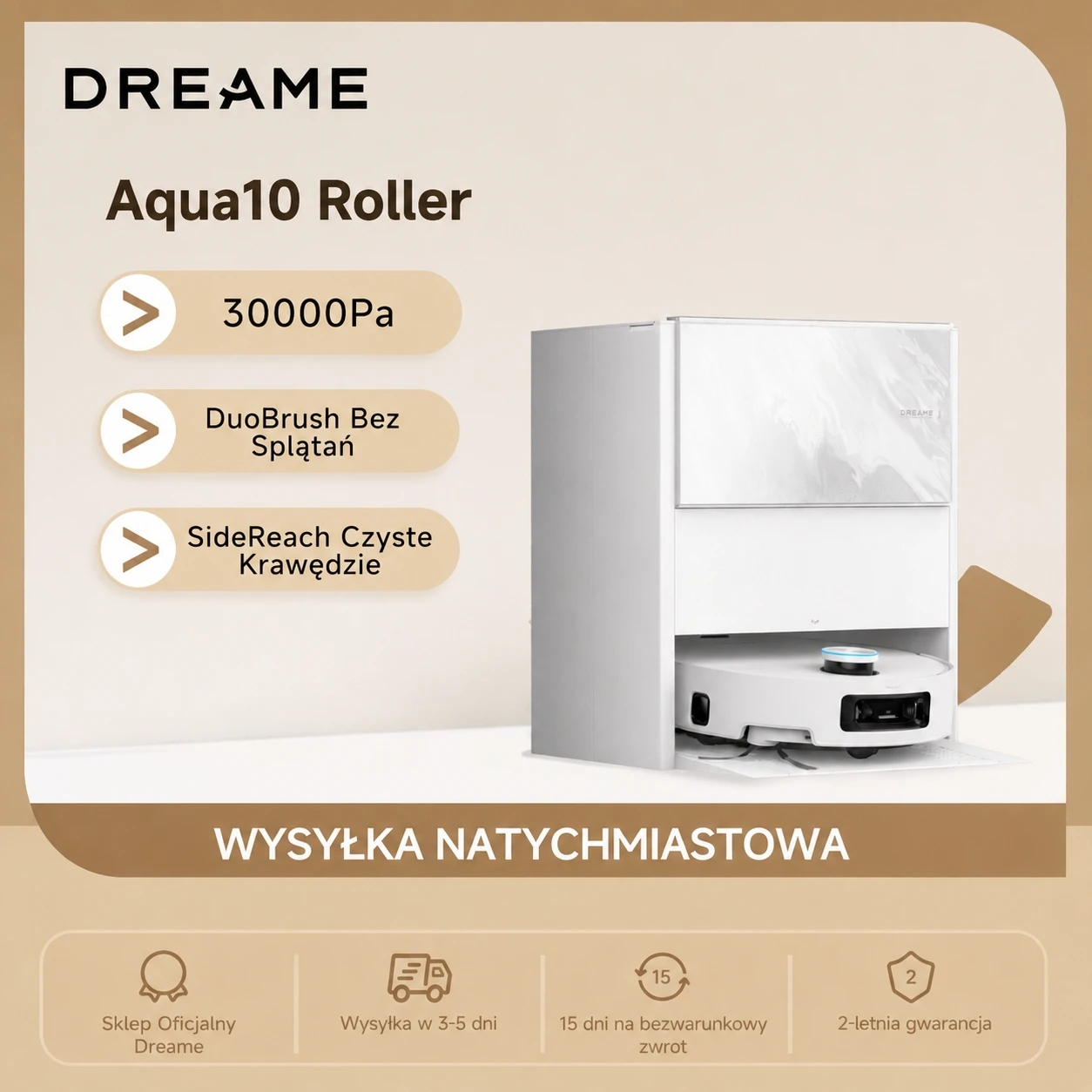 Dreame Aqua10 Roller ze stacją czyszczącą - świetna cena! 🔥