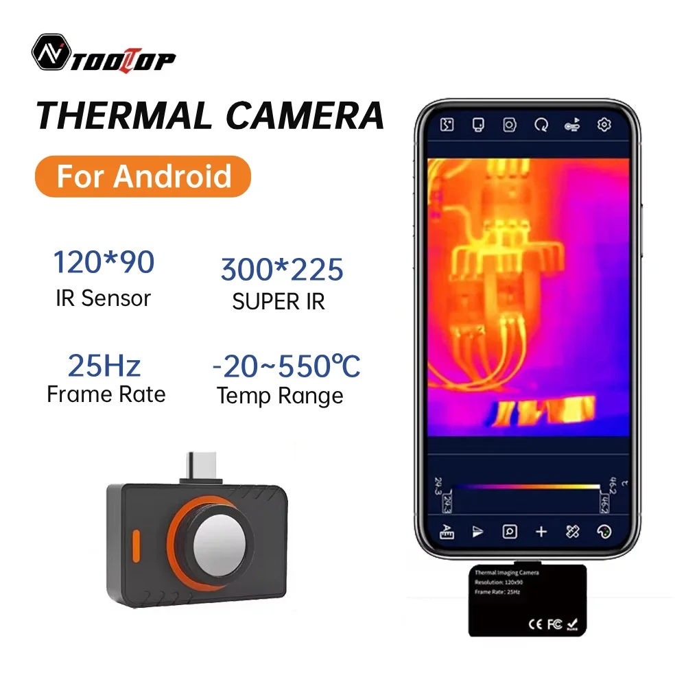 Kamera termowizyjna TOOLTOP T5 do smartfona z Androidem!