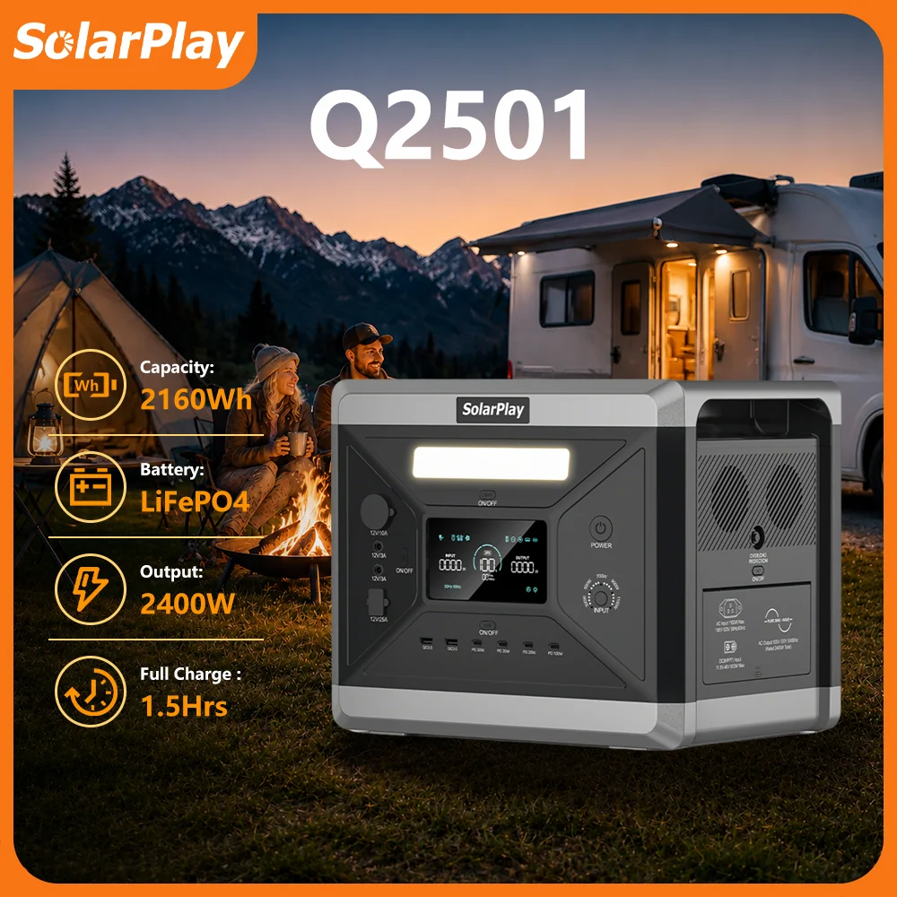 SolarPlay Q2501 – stacja zasilania 2400W / 2160Wh