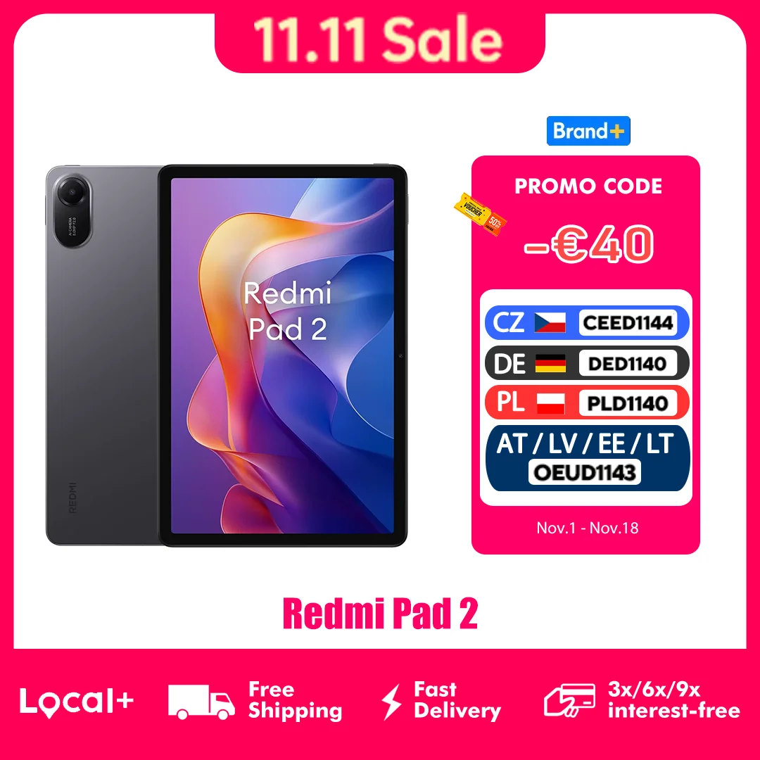 Xiaomi Redmi Pad 2 – tablet Wi-Fi 11 cali z ekranem 2.5K 90 Hz