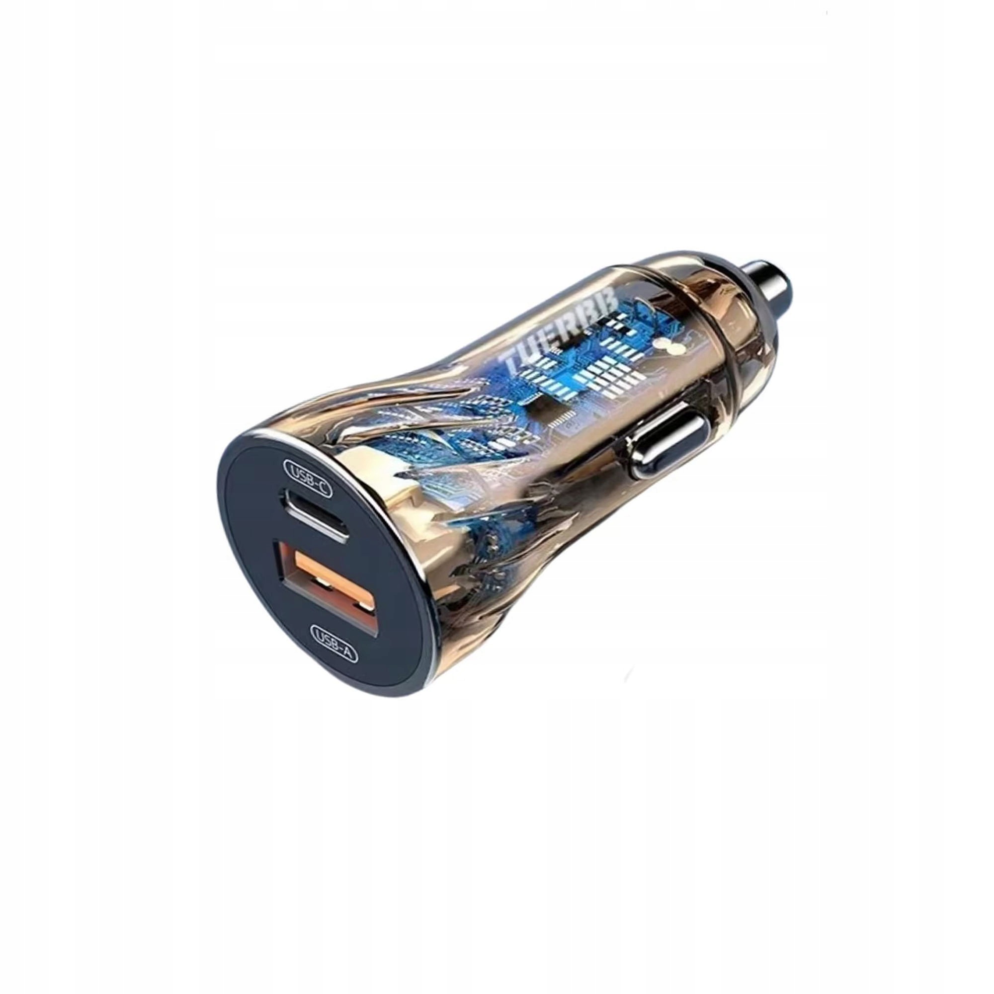 Ładowarka samochodowa 12–24 V Dual USB 30 W z PD i QC 4.0