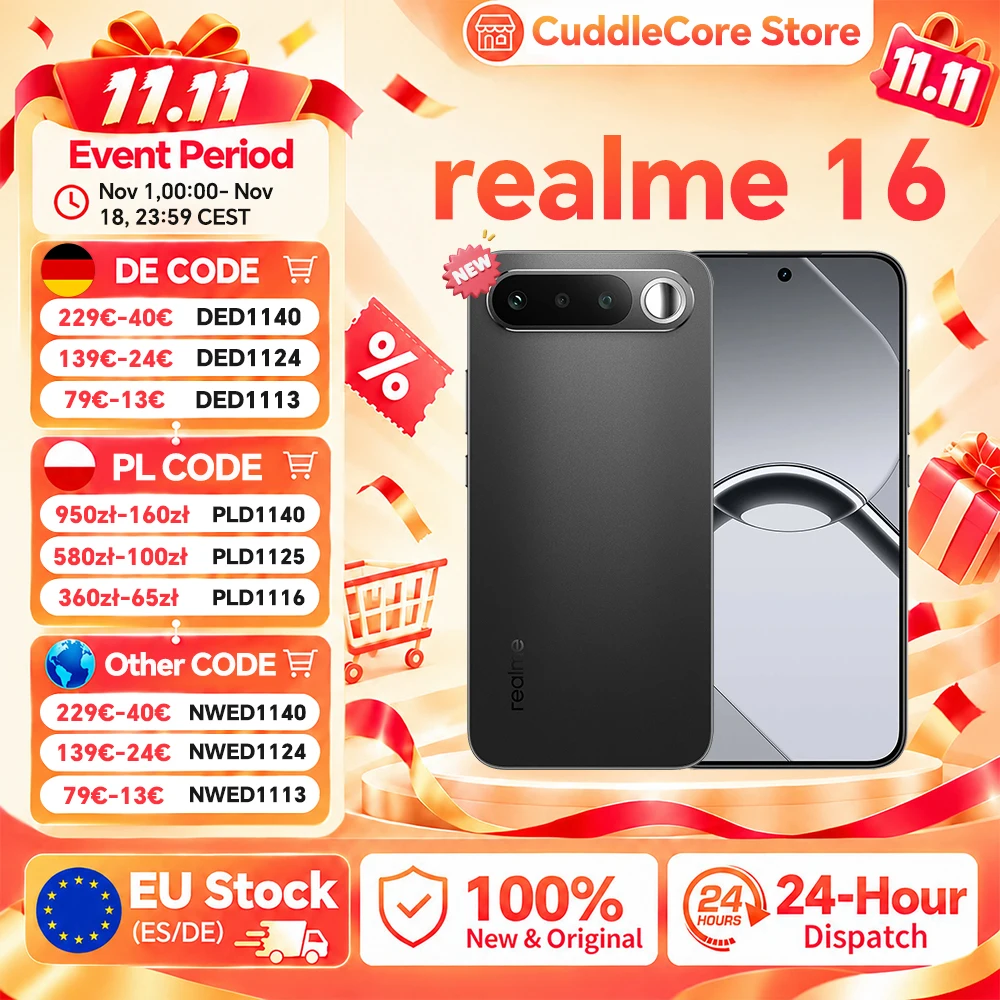 realme 16 5G smartfon z ekranem AMOLED 120 Hz i baterią 6550 mAh