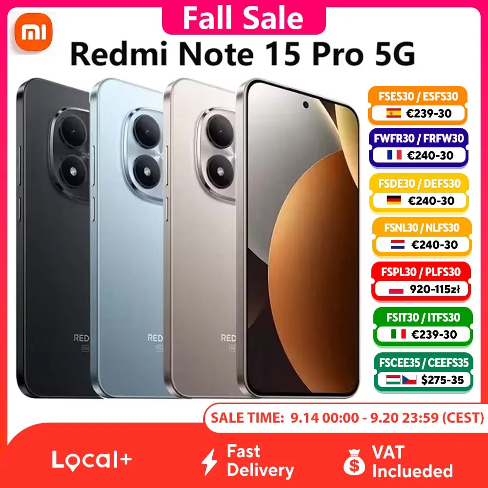 Xiaomi Redmi Note 15 Pro 5G smartfon z AMOLED 120 Hz i aparatem 200 Mpix