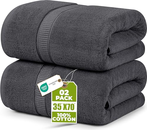 Utopia Towels 2 duże ręczniki kąpielowe 90 × 180 cm z bawełny