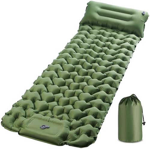Hexify 195 × 68 cm – gruby materac kempingowy z pompką nożną