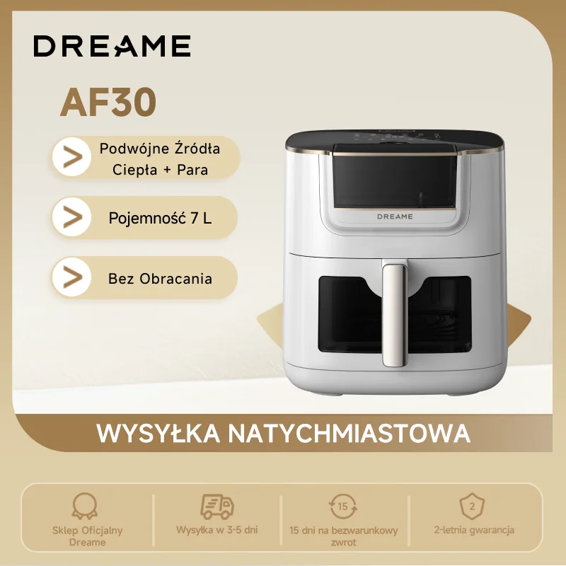 🔥 Frytkownica beztłuszczowa Dreame AF30 7L