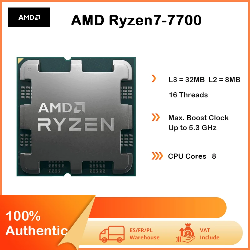 Procesor AMD Ryzen 7 7700 8C/16T AM5!