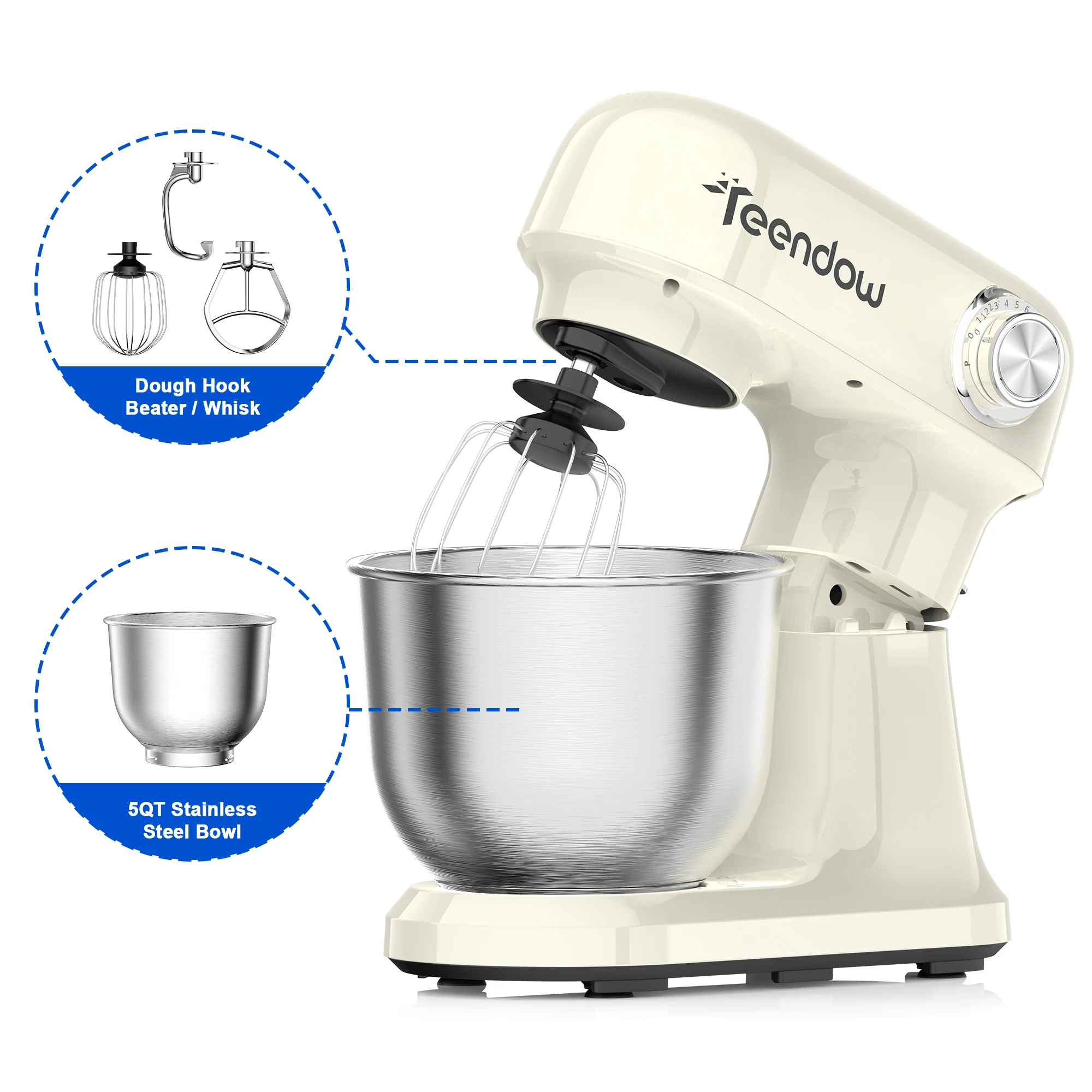 Teendow SM-B03 robot planetarny 1500 W z misą 5 l