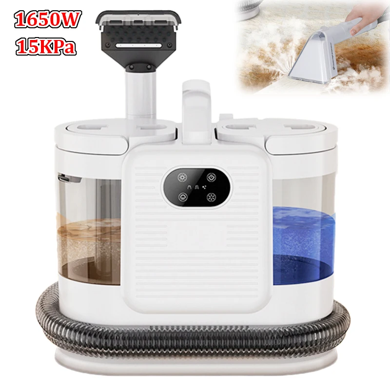 Odkurzacz parowy 1650 W 15 kPa do czyszczenia tapicerki i dywanów