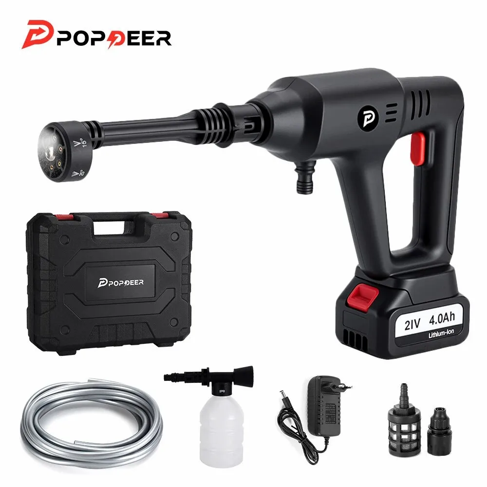 POPDEER PD-W01 bezprzewodowa myjka ciśnieniowa z dyszą 6w1