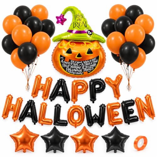 TK Gruppe zestaw balonów Halloween z napisem Happy Halloween i dynią