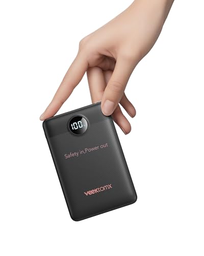 VEEKTOMX Mini Power Bank 10000mAh 22,5W z szybkim ładowaniem USB-C