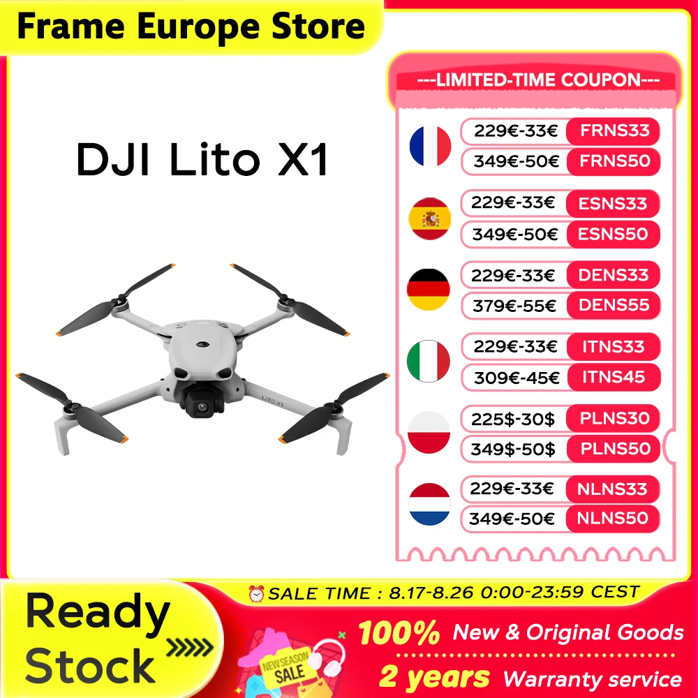 Dron DJI Lito X1 4K z wykrywaniem przeszkód 🚁🔥