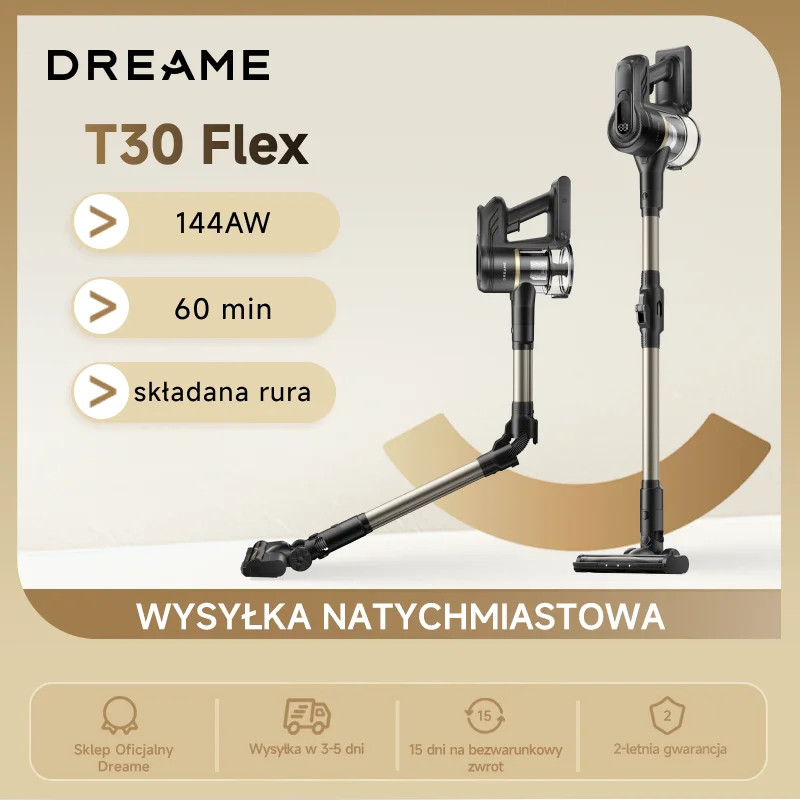 Dreame T30 Flex z łamaną rurą