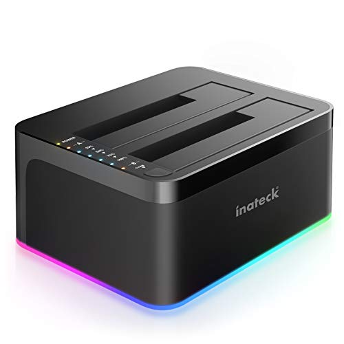 Inateck SA02003-BK stacja dokująca 2× SATA z klonowaniem offline i UASP