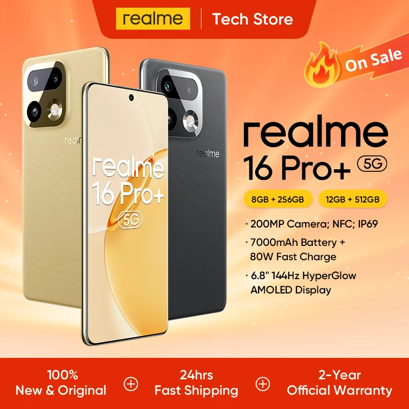 realme 16 Pro+ 5G z aparatem 200 MP i baterią 7000 mAh