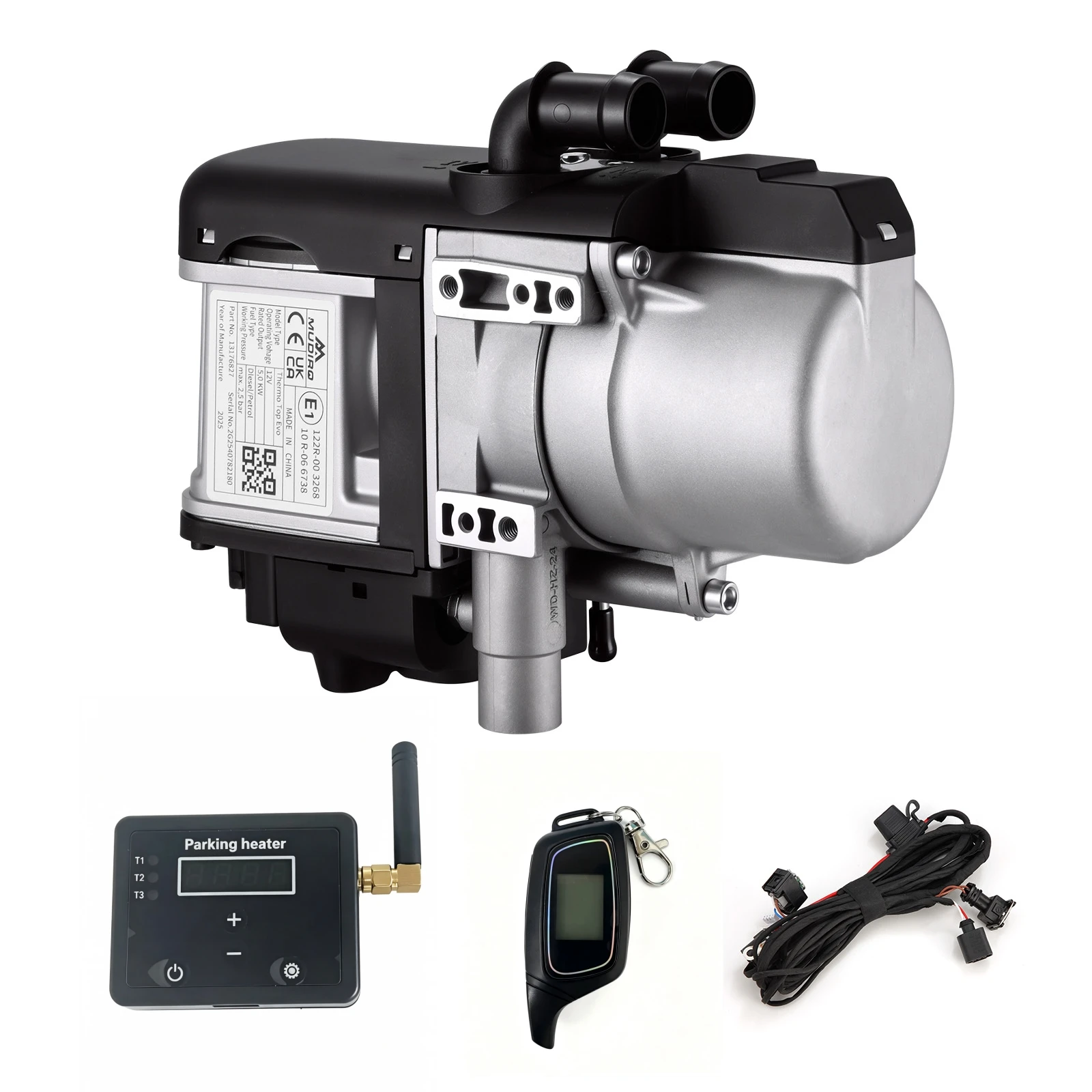 MUDIRO 5 kW ogrzewanie wodne 12 V z pilotem RF 500 m