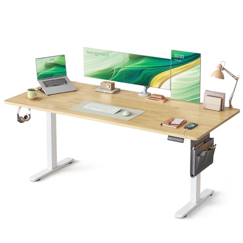 SONGMICS LSD138BZ01 biurko elektryczne 180 × 80 cm z USB-C