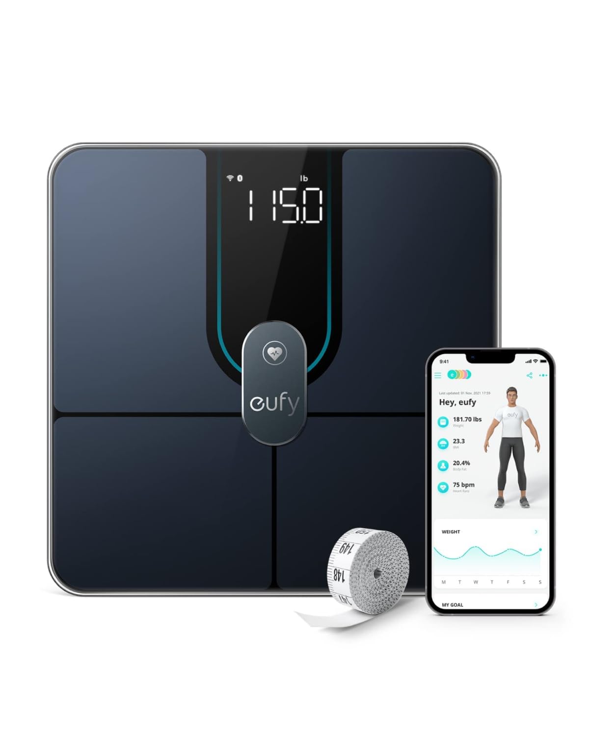 Inteligentna waga eufy Smart Scale P2 Pro z Wi-Fi i Bluetooth!