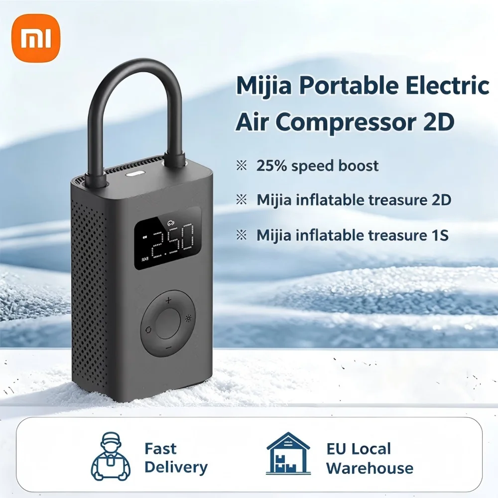 Xiaomi Portable Electric Air Compressor 2 kompresor 150 PSI z manometrem
