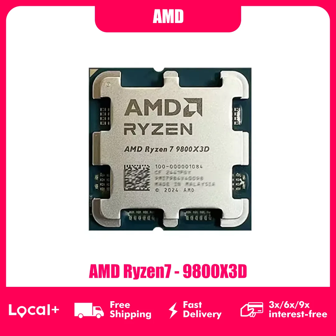 AMD Ryzen 7 9800X3D procesor 8-rdzeniowy AM5 z 3D V-Cache
