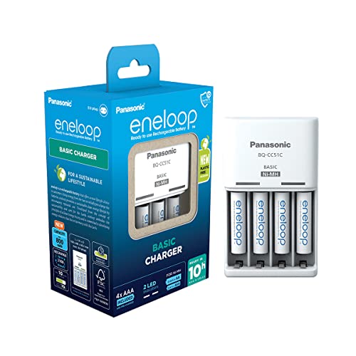 Panasonic eneloop BQ-CC51 ładowarka z 4 akumulatorami AAA 800 mAh