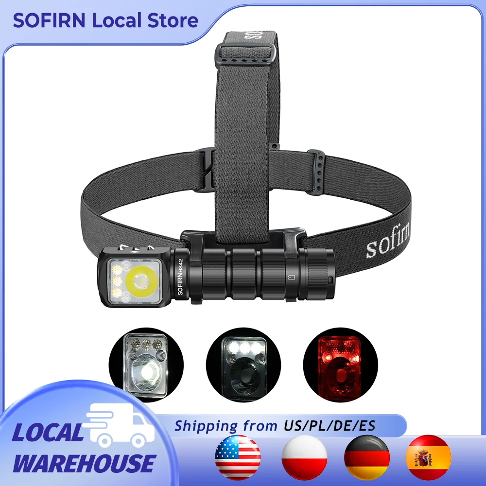 Sofirn HS42 latarka czołowa 2100 lm z USB-C