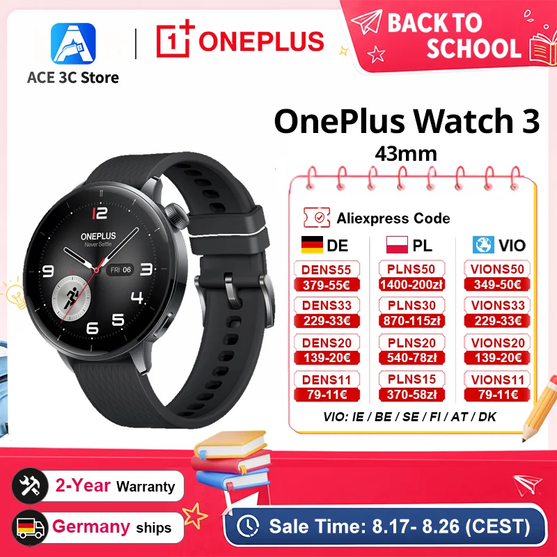 OnePlus Watch 3 43mm z Wear OS - świetna cena! 🔥