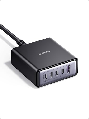 UGREEN 65W GaN stacja ładująca 5-portowa 4x USB-C + USB-A