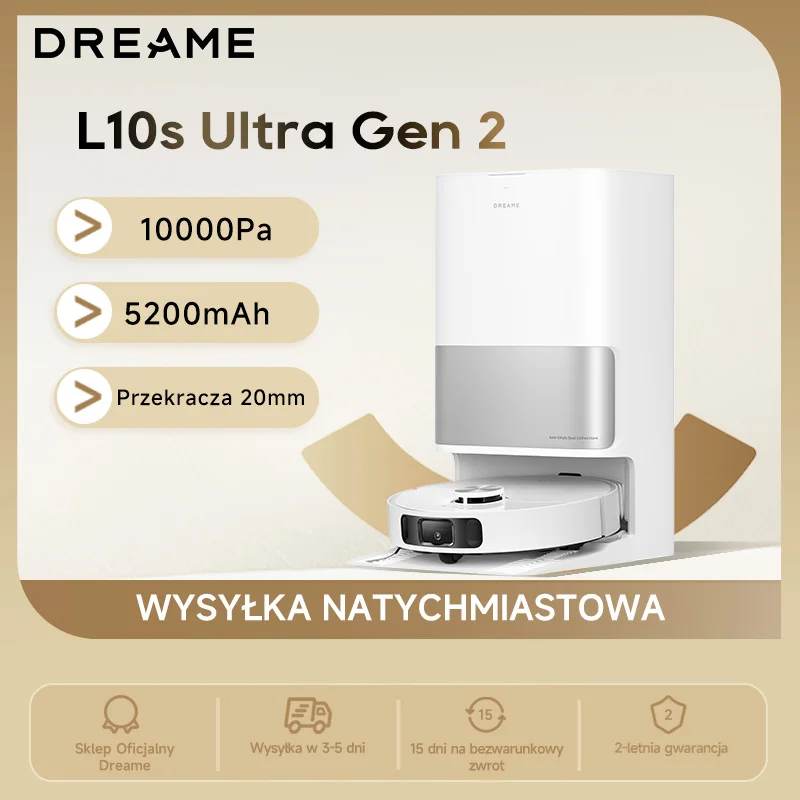 Dreame L10s Ultra Gen 2 robot sprzątający 10000Pa ze stacją