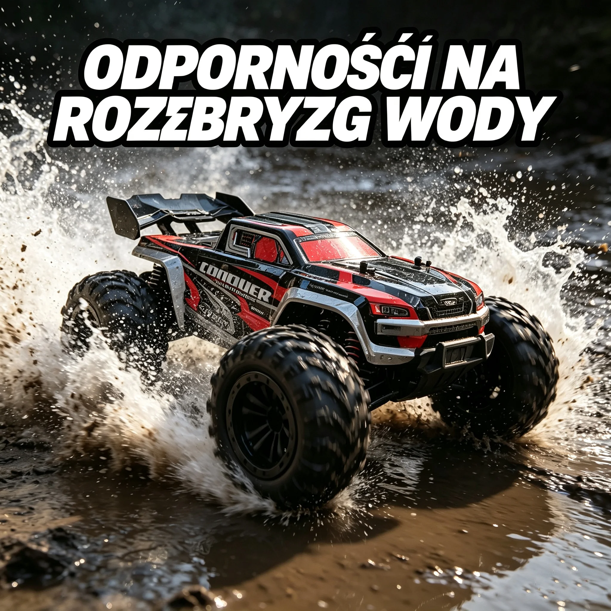 Samochód RC 4WD 1:16 38 km/h z LED