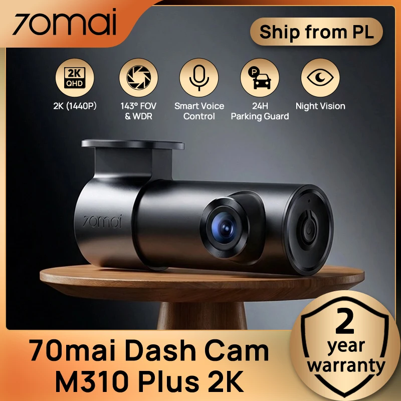 Wideorejestrator 70mai M310 Plus 2K - bardzo dobra cena! 🔥