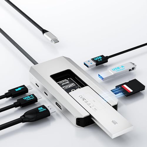 WAVLINK – hub USB-C 8w1 z obudową na dysk SSD M.2 i HDMI 4K 60 Hz