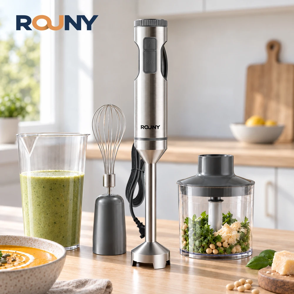 ROUNY blender ręczny 4w1 1200 W z rozdrabniaczem