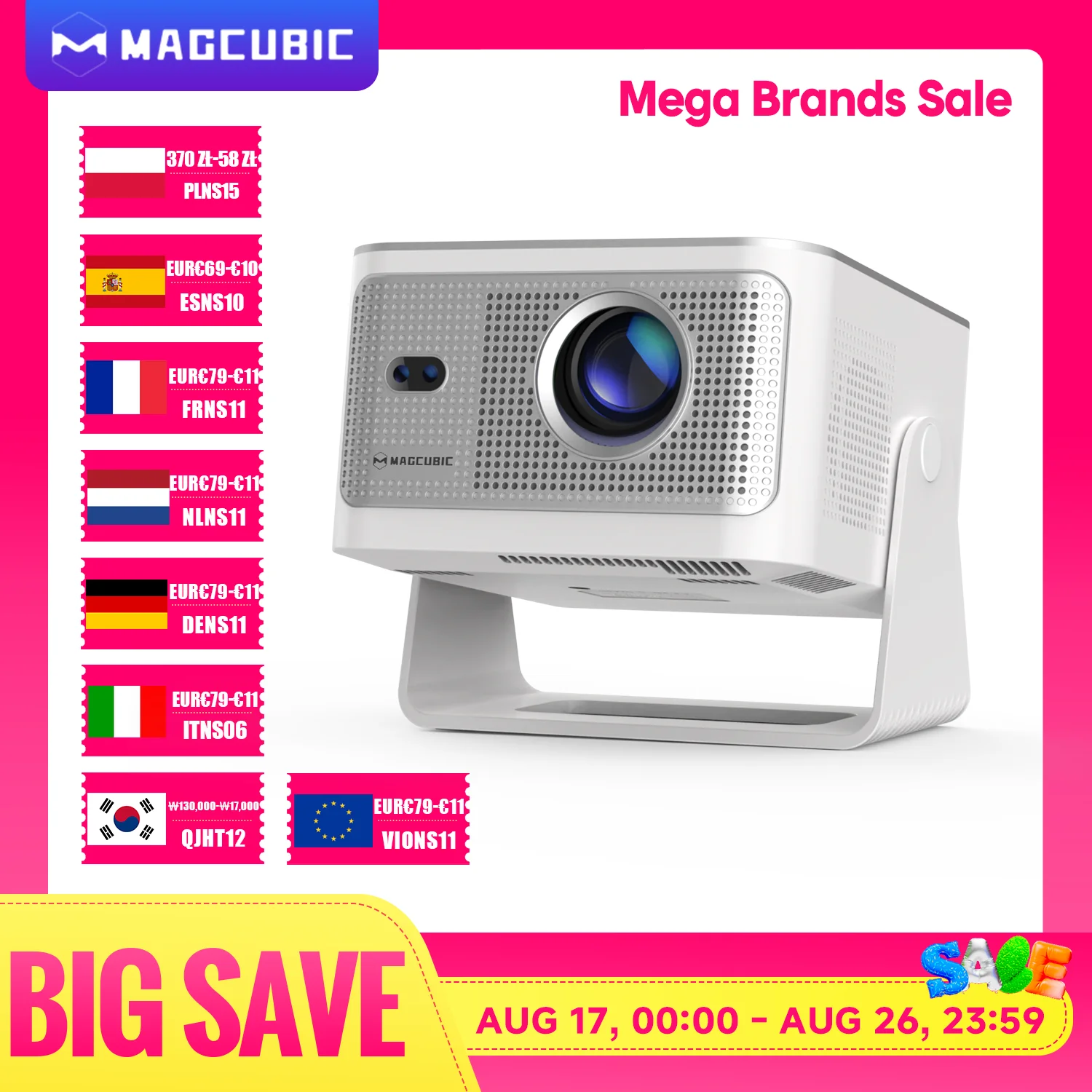 Projektor Magcubic HY350MAX 900 ANSI z Android 14 🎬🔥